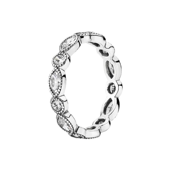 Pandora Jewelry - Pandora Silver CZ Alluring Brilliant Marquise Stackable Ring